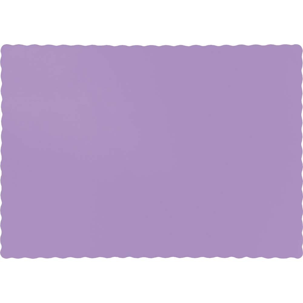 Lavender Scalloped placemats 9.5