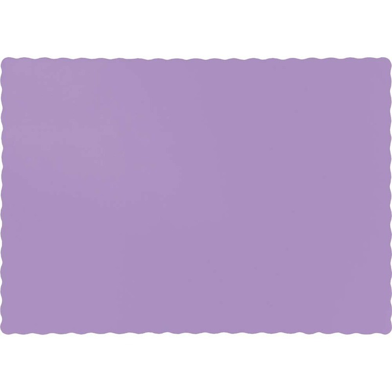 Lavender Scalloped placemats  9.5" X 13.375"