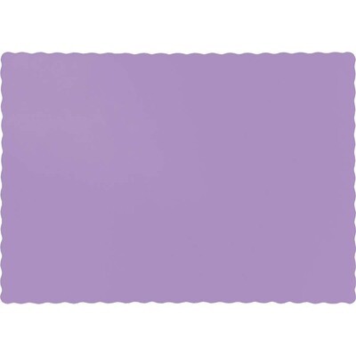 Lavender Scalloped placemats 9.5