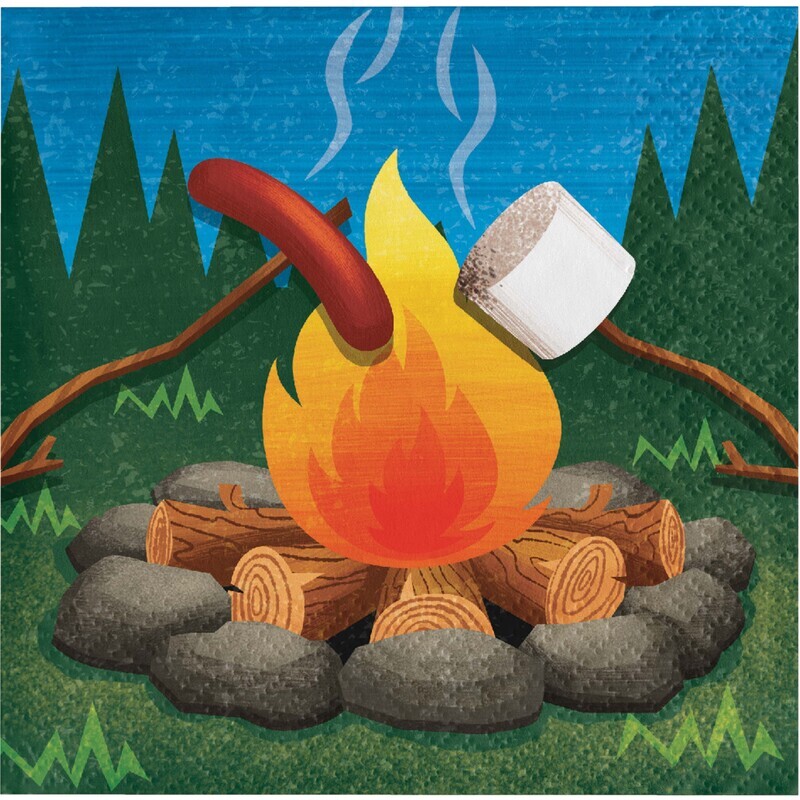 Camp Out Beverage Napkins