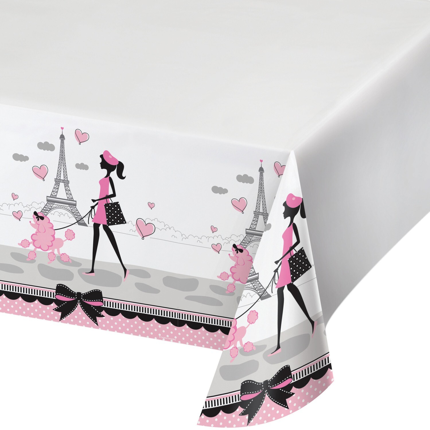 Party in Paris Plastic Table Cover