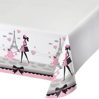 Party in Paris Plastic Table Cover