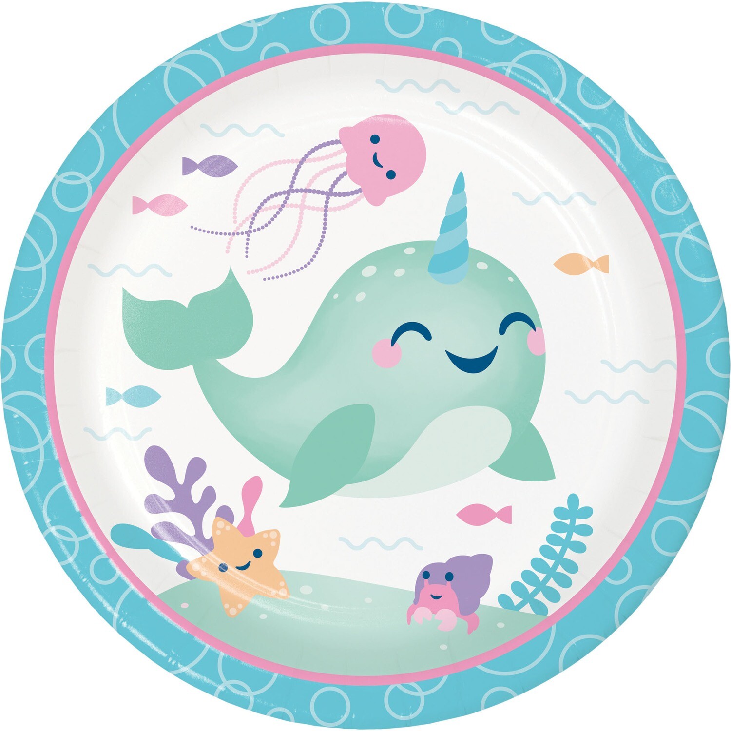 Narwhal Party 8.75" Plates