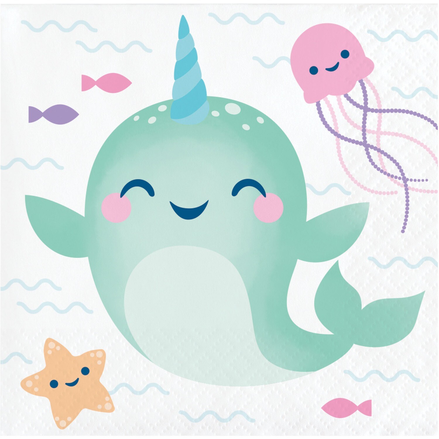 Narwhal Party Beverage Napkins