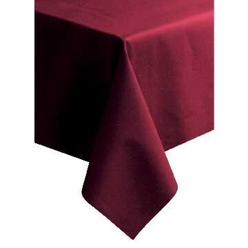 Hoffmaster  82" X 82" Burgundy Linen-Like Table Cover Non packaged -24