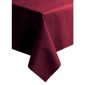 Hoffmaster 82" X 82" Burgundy Linen-Like Table Cover Non packaged -24