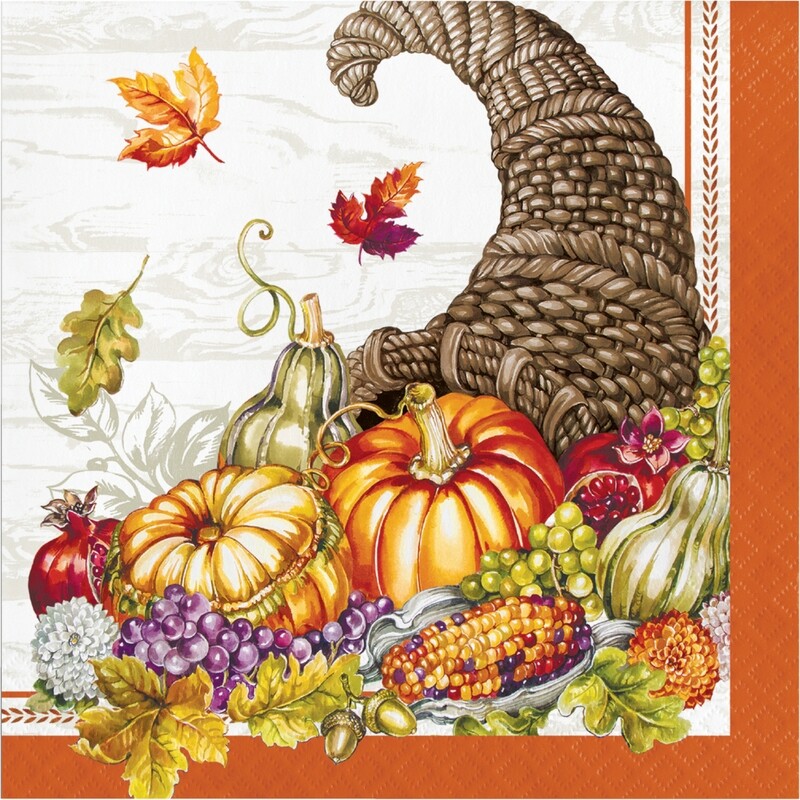Plentiful Cornucopia  Luncheon Napkins