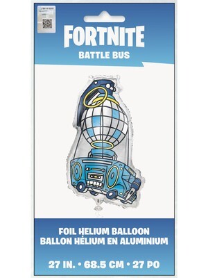 Fortnite Bus Shaped Foil Balloon 27"