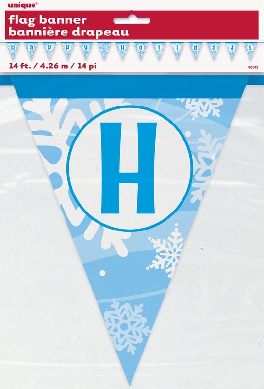Happy Holidays Flag Banner 14 FT