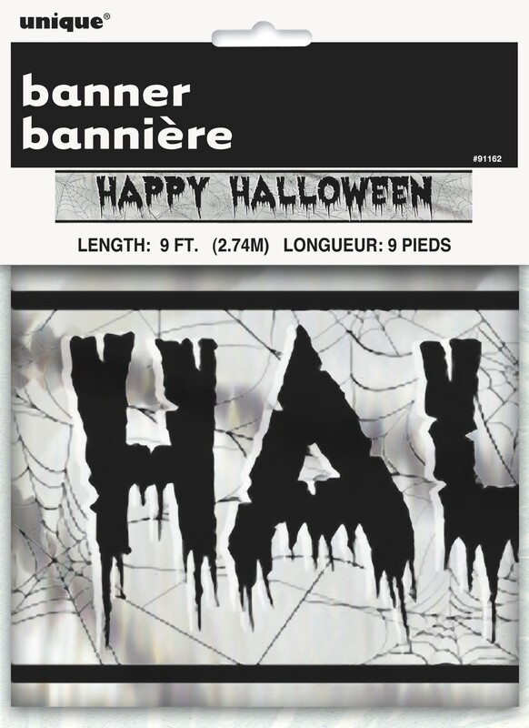 Happy Halloween Foil Banner 9FT