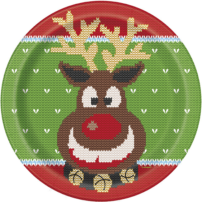 Ugly Sweater Christmas Plate
