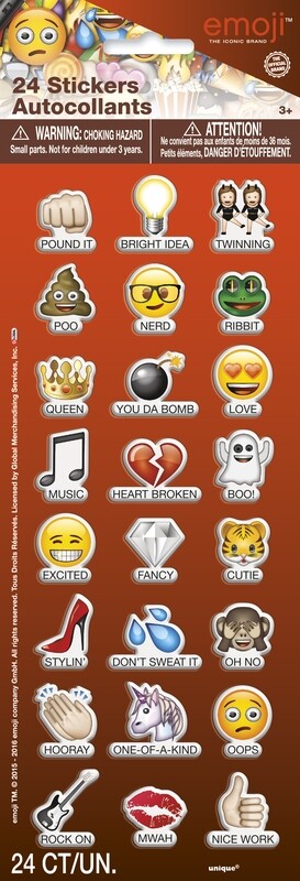 Emoji Sayings Puffy Sticker Sheet