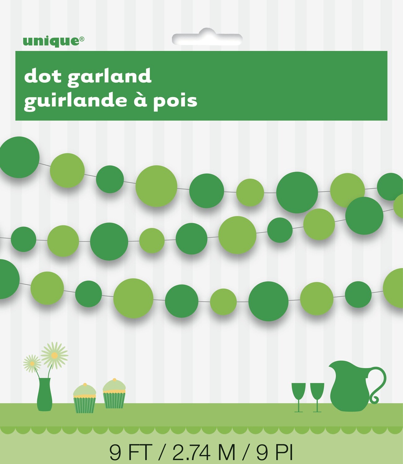 St. Pats Paper Garland 9FT