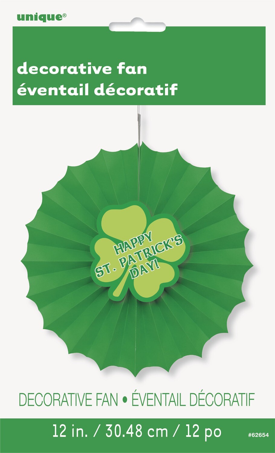 St. Pats Paper 12" Fan Decor