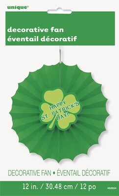St. Pats Paper 12" Fan Decor
