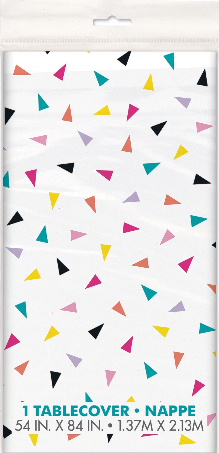 Triangle Confetti Birthday Tablecover 54