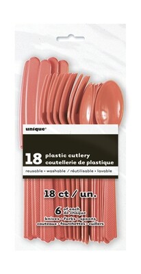 Coral Assorted Cutlery 18CT