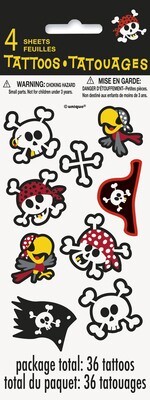 Pirate Fun Tattoo Sheets