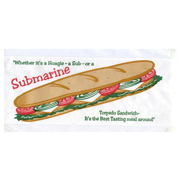 Submarine White Printed Bags
