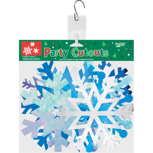 Snowflake Assorted Foil Cutouts