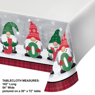 Holiday Gnomes Table Cover