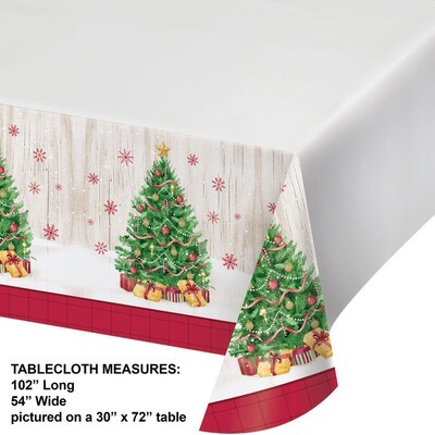 Vintage Christmas Table Cover
