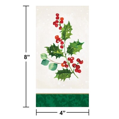 Holiday Holly Guest Napkins