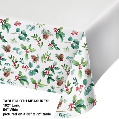 Chic Holiday Printed Table Cover