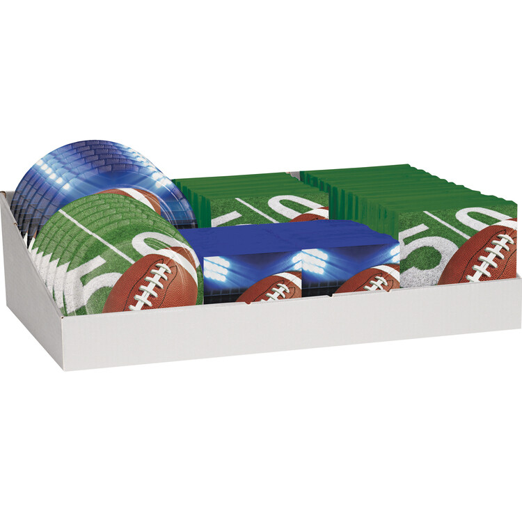 Football Party  72 piece Display