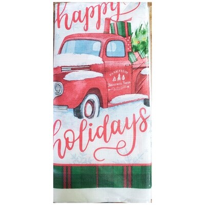 Vintage Holiday Truck Paper