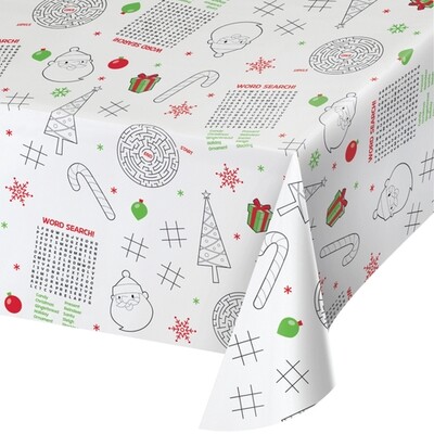 Christmas Kids Activity Paper Table Cover