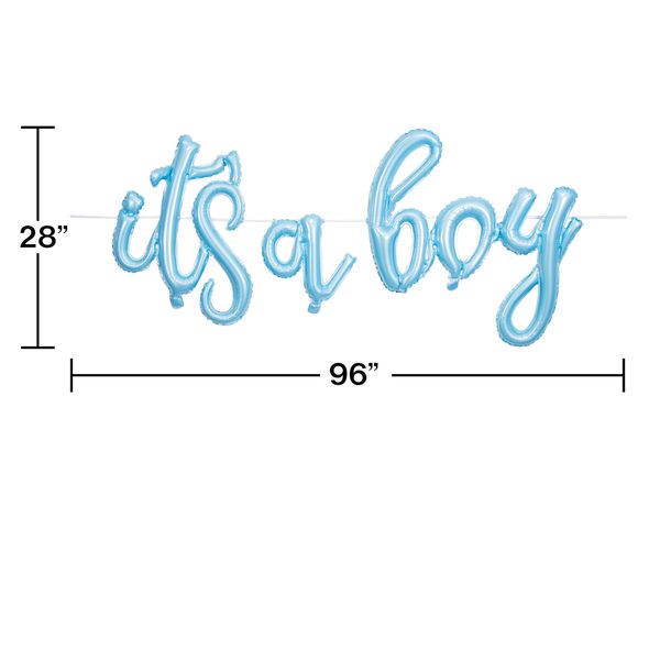 It's a Boy Balloon Banner