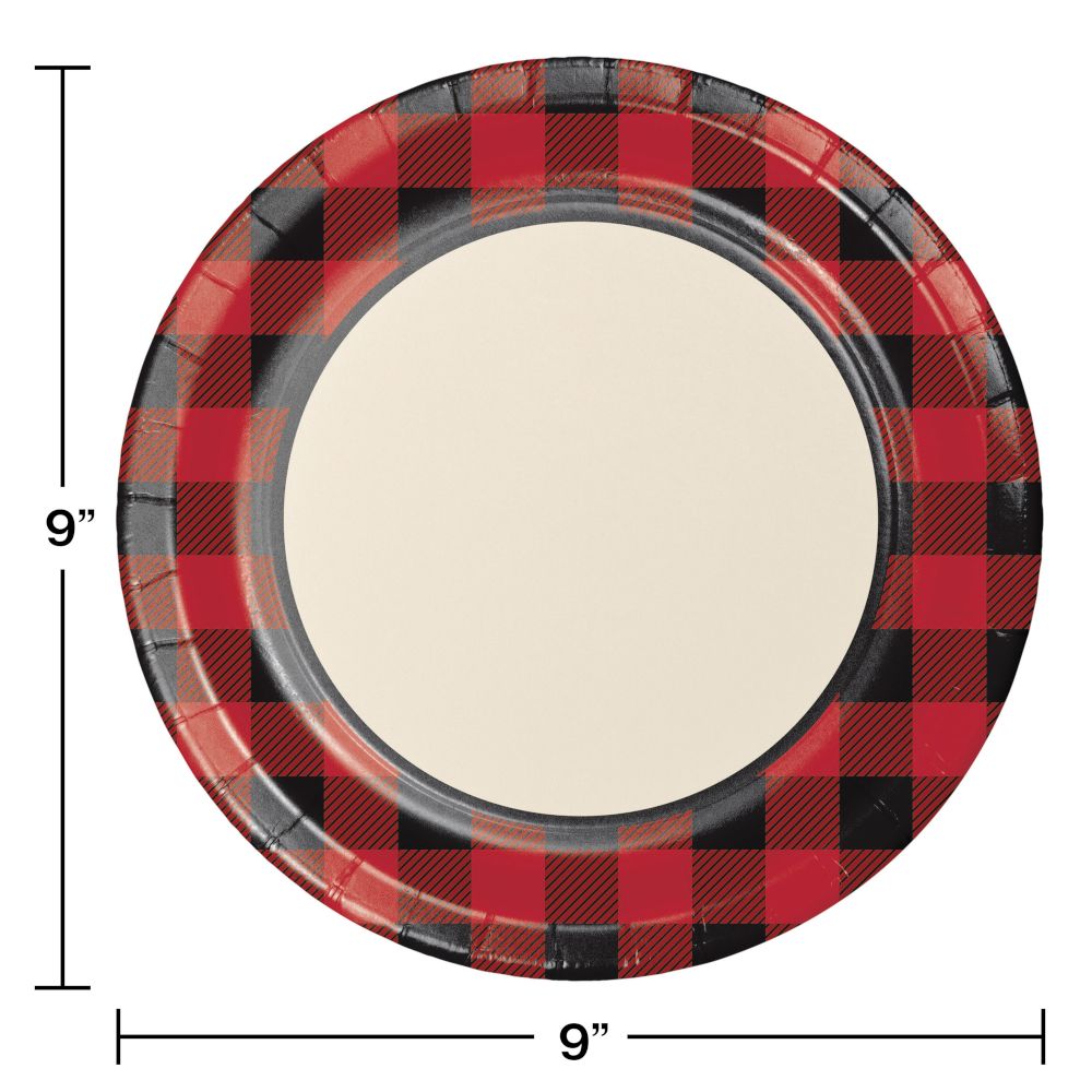 Buffalo Plaid 9" Plates