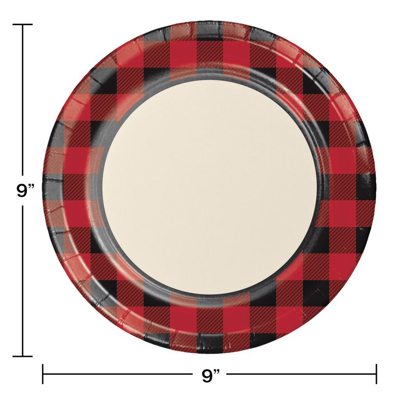 Buffalo Plaid 9" Plates