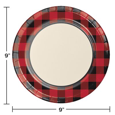 Buffalo Plaid 9" Plates