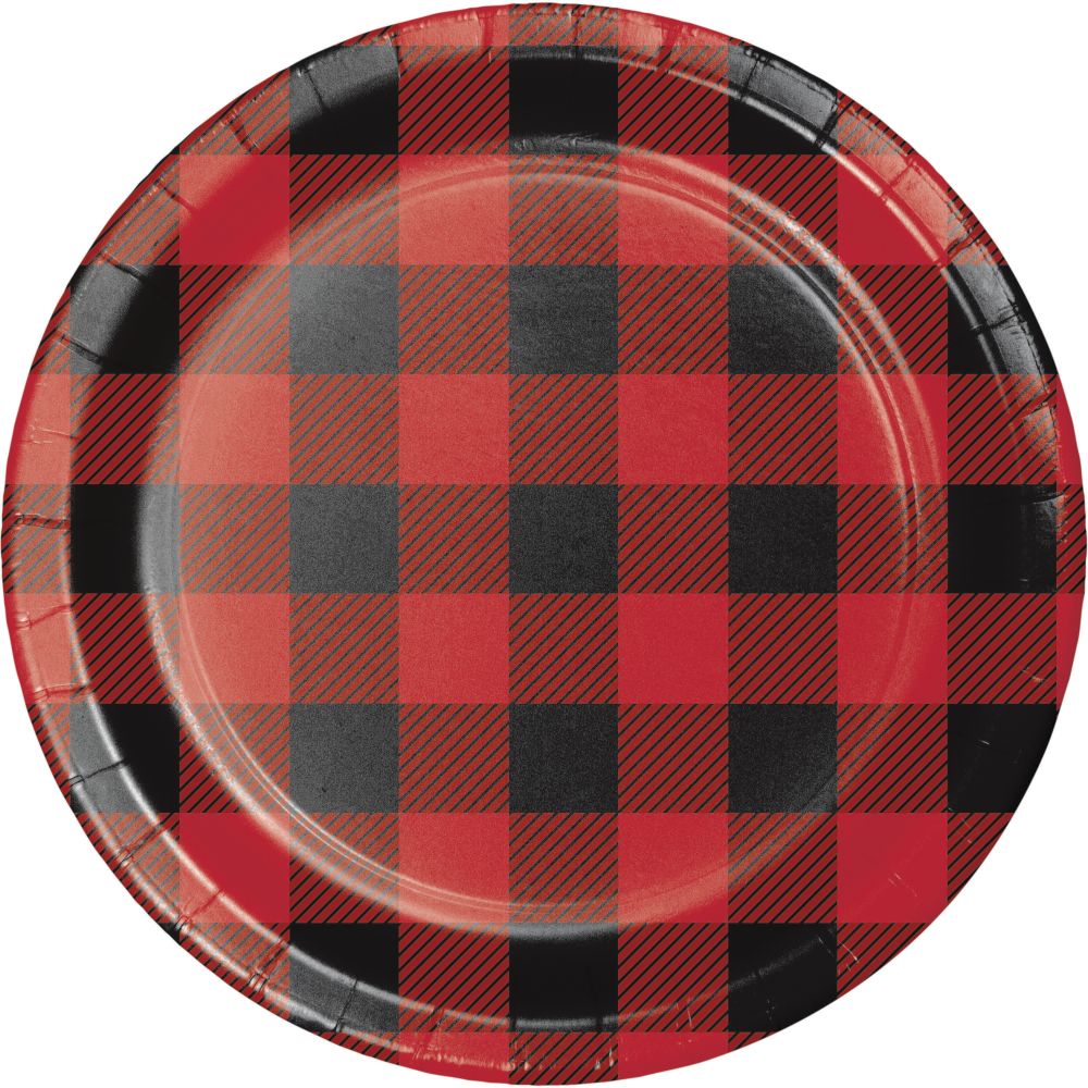 Buffalo Plaid 7" Plates