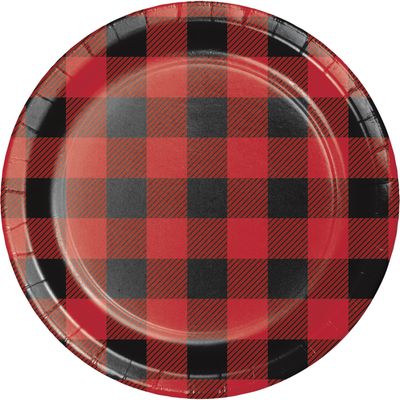 Buffalo Plaid 7" Plates