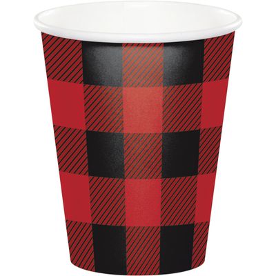 Buffalo Plaid 9oz Cups
