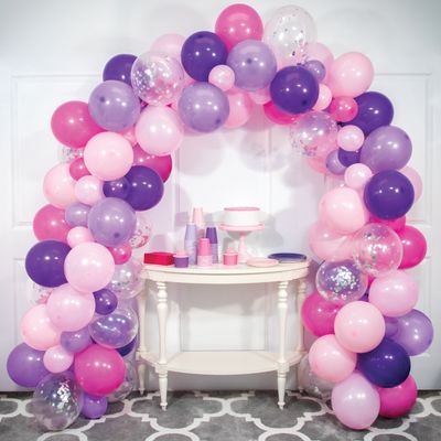 Pink and Purple Garland Balloon Kit