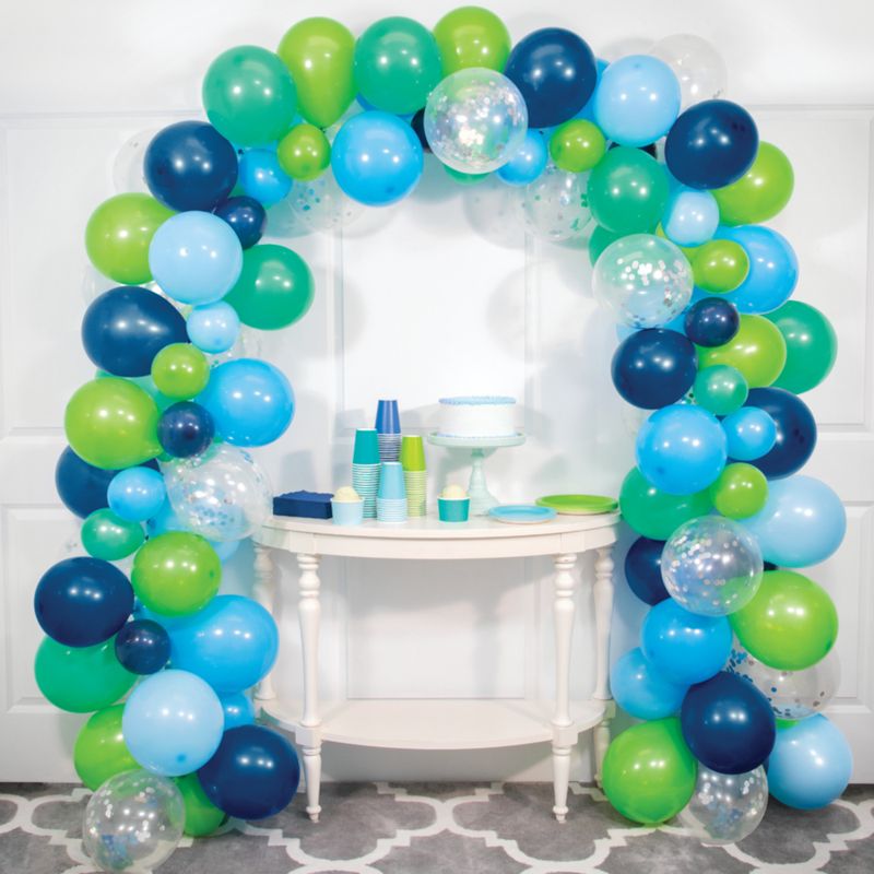 Blue and Green  Balloon Garland Kit 112pc