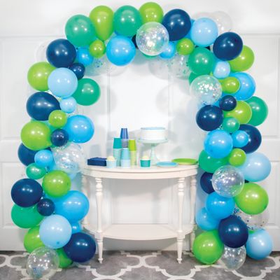 Blue and Green  Balloon Garland Kit 112pc