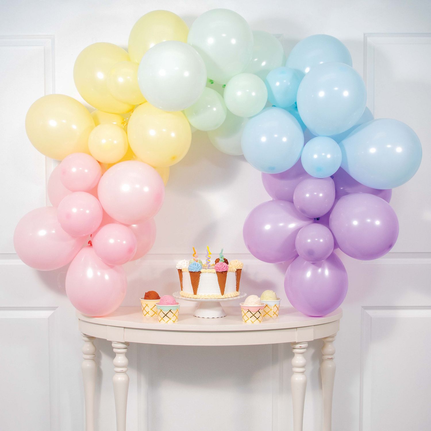 Pastel Asst. Colors Table Garland Balloon Kit 42pc