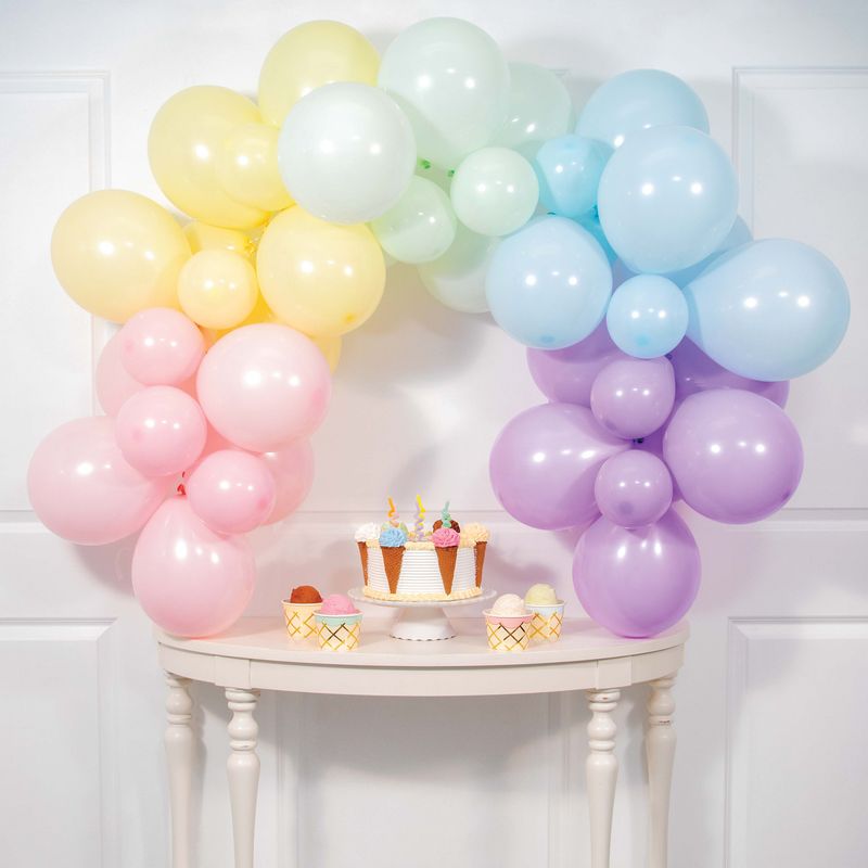 Pastel Asst. Colors Table Garland Balloon Kit 42pc