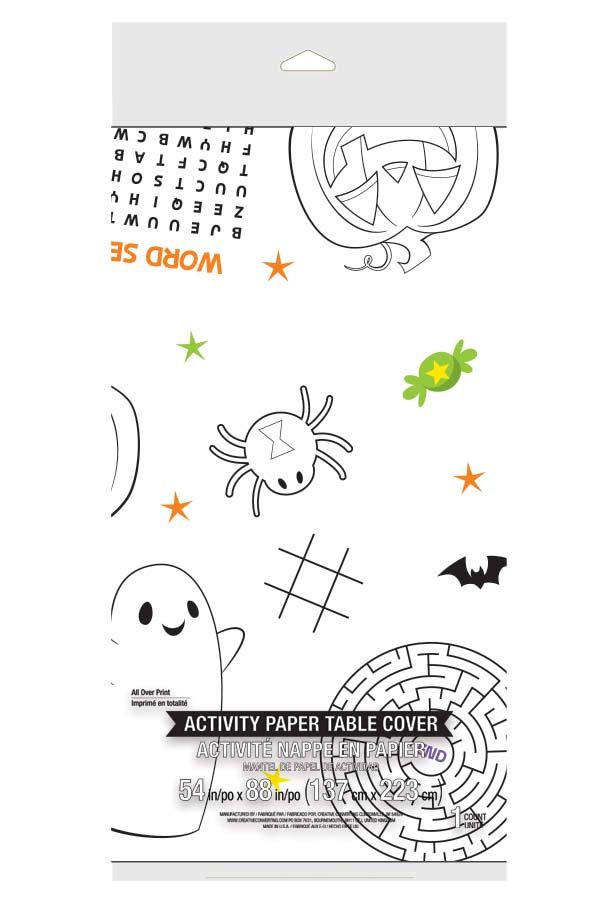 Halloween Kids Activity Table Cover
