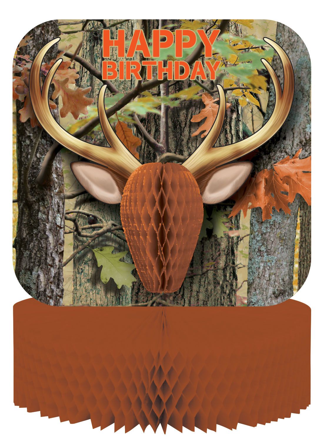 Hunting Camo Honeycomb Centerpiecer