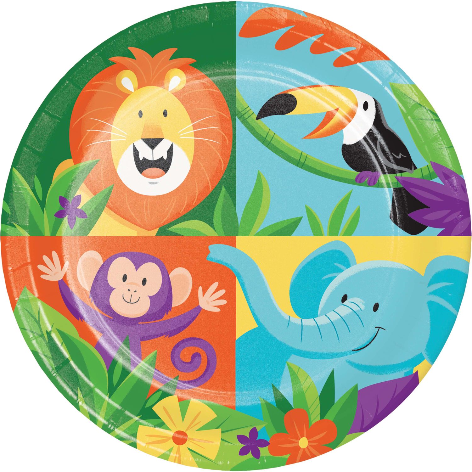 Jungle Safari 7" Plates