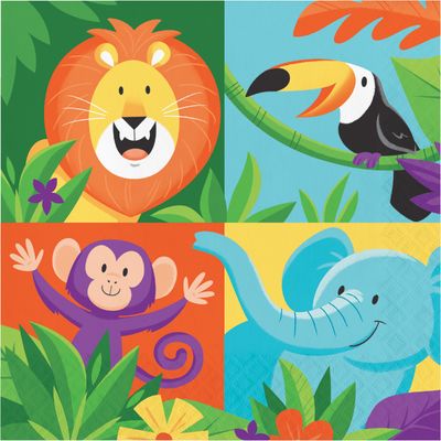 Jungle Safari Luncheon Napkins