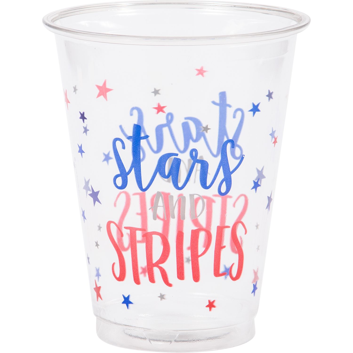 Clear Stars and Stripes 16oz Tumblers