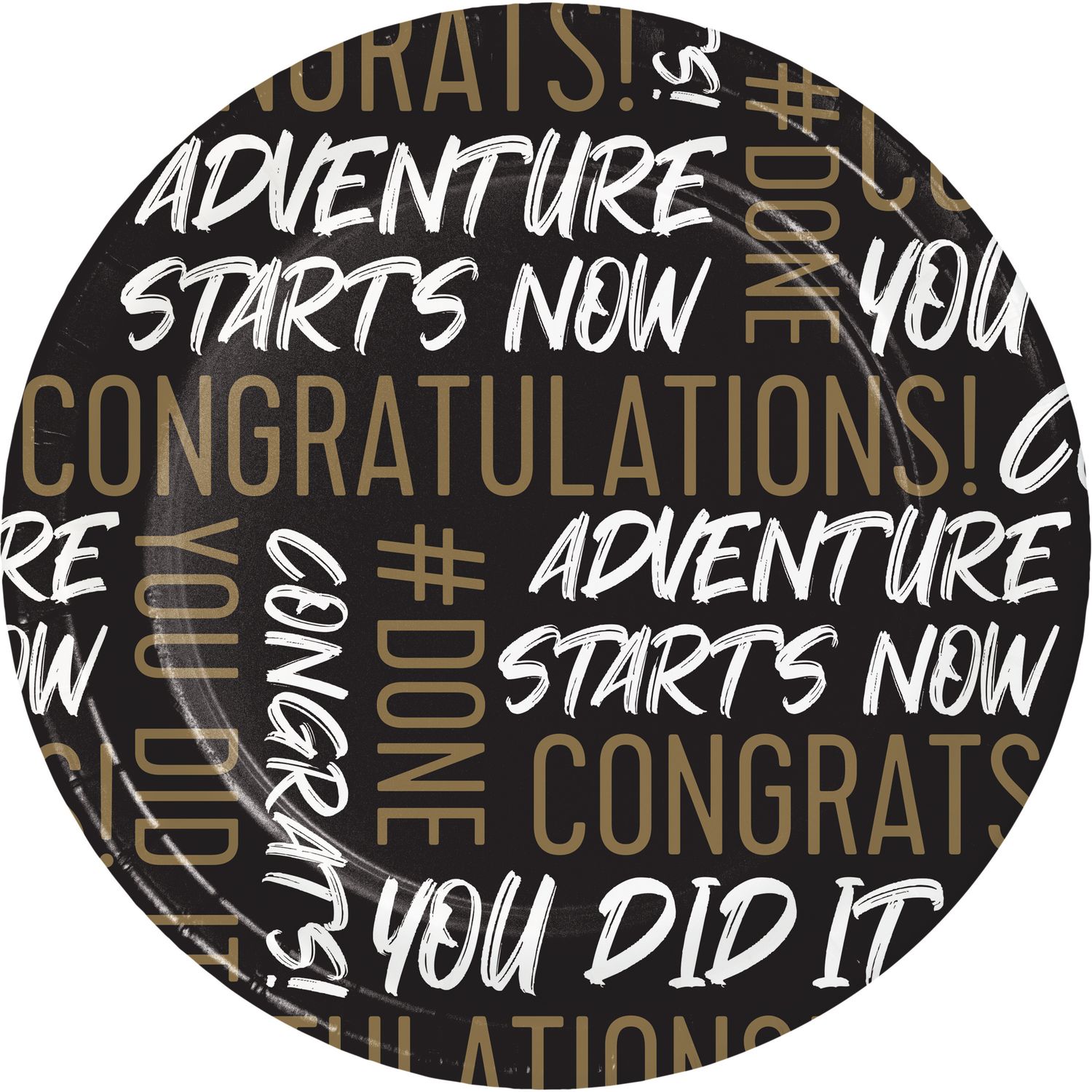 Golden Grad 7" Plates