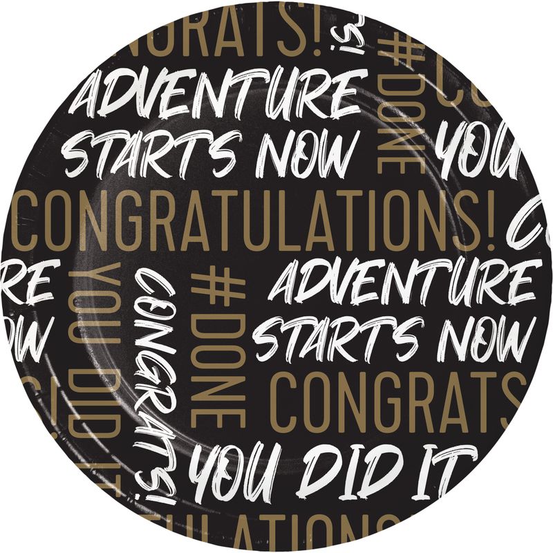 Golden Grad 7" Plates